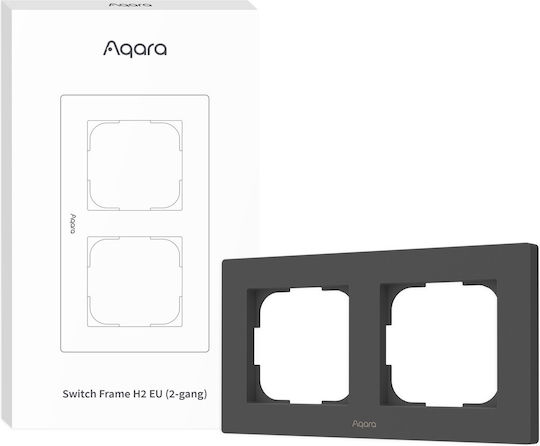 Aqara Smart Switch H2 2-gang Frame Grey Aqara Smart Switch H2 2-gang Frame Grey – siv dvojni okvir