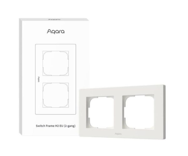 Aqara Smart Switch H2 2-gang Frame White Aqara Smart Switch H2 2-gang Frame White – beli dvojni okvir