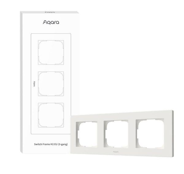 Aqara Smart Switch H2 3-gang Frame White Aqara Smart Switch H2 3-gang Frame White – trojni okvir