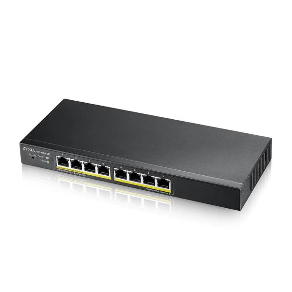 Zyxel 8-port GbE Smart Managed PoE Switch Zyxel GS1915-8EP – 8-portno pametno PoE stikalo, 60 W