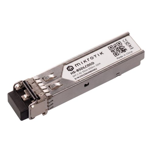Mikrotik HS-85DLC05D MikroTik HS-85DLC05D – 1G/2,5G Multi-Mode SFP modul do 550 m