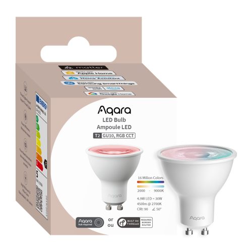 Aqara LED BulbT2 RGB CCT GU10 Aqara LED Bulb T2 RGB CCT GU10 – pametna barvna LED žarnica