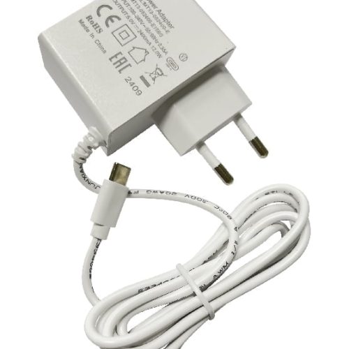 MikroTik hAP ax lite EU power adapter MT13-052400-E15BG MikroTik MT13-052400-E15BG – USB napajalnik 5 V 2,4 A za hAP ax lite