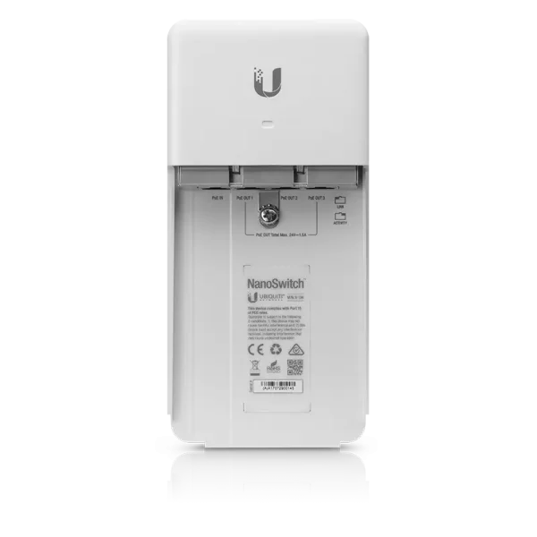 Ubiquiti NanoSwitch – zunanje 4-portno gigabitno stikalo – dodatna slika 3 Ubiquiti NanoSwitch – zunanje 4-portno gigabitno stikalo – dodatna slika 3