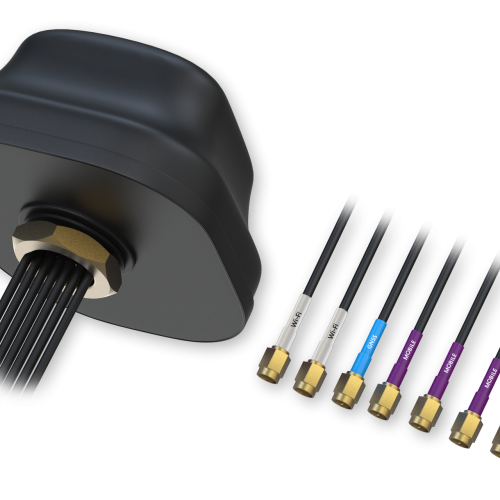 Teltonika 5G COMBO MIMO MOBILE GNSS WIFI ROOF SMA ANTENNA PR1KC640 Teltonika PR1KC640 – 5G COMBO MIMO mobilna/GNSS/Wi‑Fi strešna SMA antena