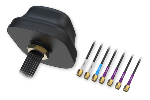 Teltonika 5G COMBO MIMO MOBILE GNSS WIFI ROOF SMA ANTENNA PR1KC640 Teltonika PR1KC640 – 5G COMBO MIMO mobilna/GNSS/Wi‑Fi strešna SMA antena