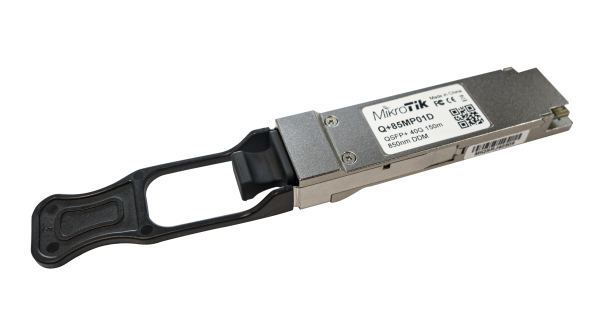 Mikrotik Q+85MP01D MikroTik Q+85MP01D – 40 Gbps QSFP+ optični modul 850 nm