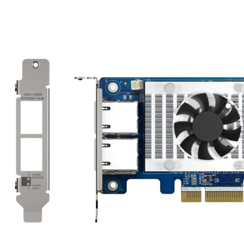 QNAP Two 10GbE Ports card QXG-10G2T-X710 QNAP QXG-10G2T-X710 – omrežna kartica z dvema 10GbE priključkoma