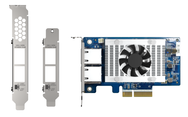 QNAP Two 10GbE Ports card QXG-10G2T-X710 QNAP QXG-10G2T-X710 – omrežna kartica z dvema 10GbE priključkoma