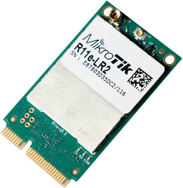 MikroTik R11e-LR2 MikroTik R11e-LR2 – mini PCIe LoRa 2,4 GHz gateway kartica
