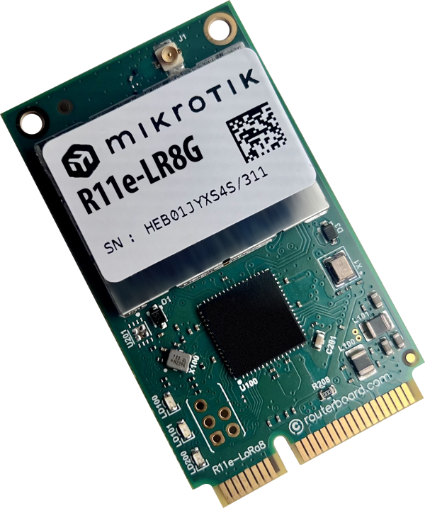 MikroTik R11e-LR8G MikroTik R11e-LR8G – miniPCIe LoRa 868 MHz modul z GPS