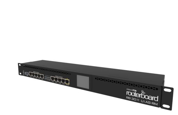 MikroTik RB3011UiAS-RM – 1U usmerjevalnik z 10× Gigabit Ethernet (EOL)