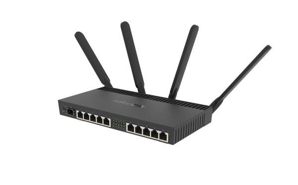 MikroTik RB4011iGS+5HacQ2HnD-IN MikroTik RB4011iGS+5HacQ2HnD-IN – gigabitni Wi-Fi usmerjevalnik