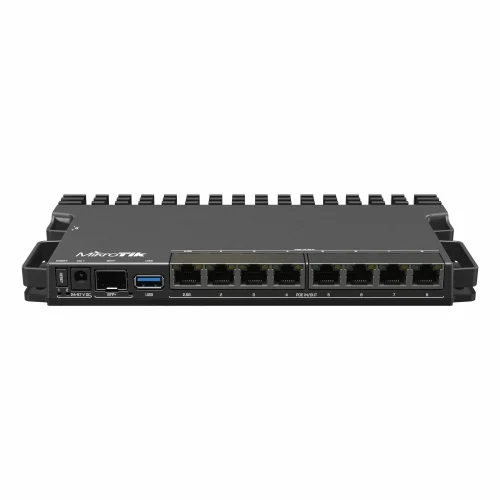 MikroTik RB5009UPr+S+IN MikroTik RB5009UPr+S+IN – PoE usmerjevalnik z 2,5G Ethernet in 10G SFP+