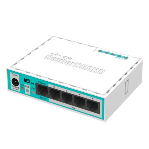 MikroTik hEX lite MikroTik hEX lite RB750R2 – Ethernet usmerjevalnik