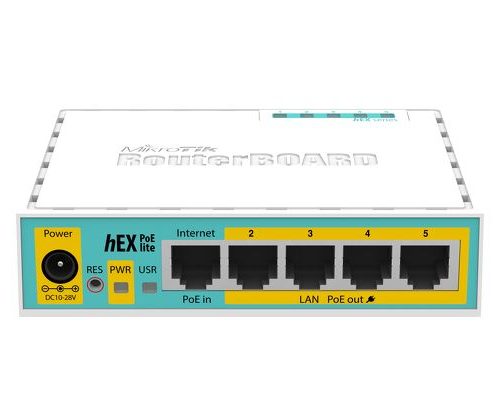 MikroTik hEX PoE lite MikroTik hEX PoE lite RB750UPr2 – PoE usmerjevalnik