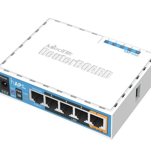 MikroTik hAP ac lite MikroTik hAP ac lite RB952Ui-5ac2nD – dvopasovna Wi-Fi dostopna točka