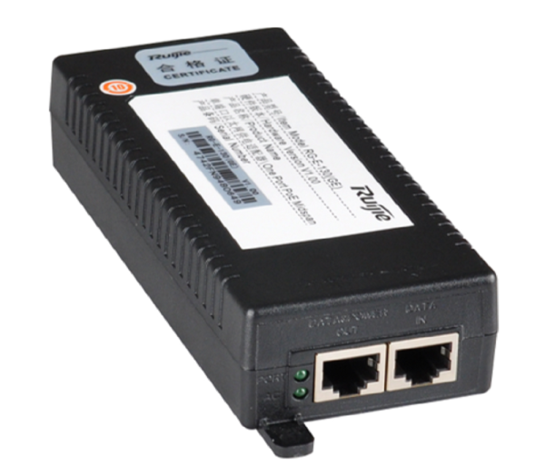 Ruijie Reyee PoE+ 802.3at Power Injector RG-E-130(GE) Ruijie Reyee RG-E-130(GE) – Gigabit 802.3at PoE+ napajalni injektor
