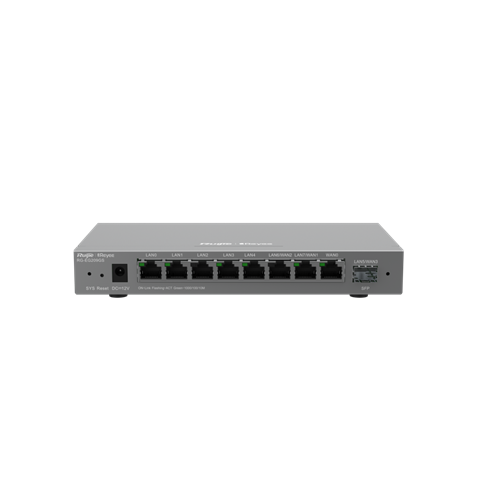 Ruijie Reyee RG-EG209GS – 9-portni Cloud Managed usmerjevalnik z SFP – dodatna slika 1 Ruijie Reyee RG-EG209GS – 9-portni Cloud Managed usmerjevalnik z SFP – dodatna slika 1