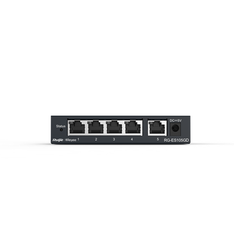 Ruijie Reyee Switch RG-ES105GD Ruijie Reyee RG-ES105GD – 5-portno neupravljano Gigabit stikalo