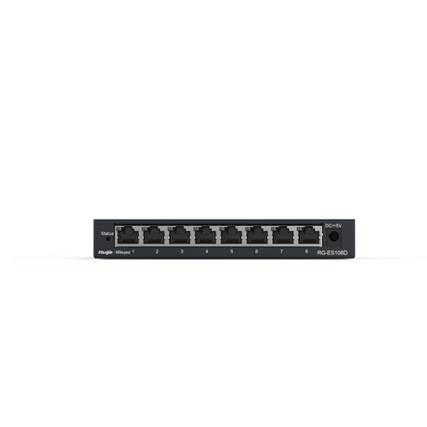 Ruijie Reyee Switch RG-ES108D Ruijie Reyee RG-ES108D – 8-portno neupravljano 10/100 Mb/s stikalo