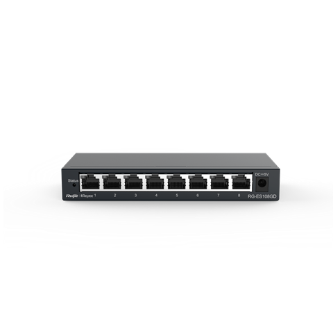 Ruijie Reyee RG-ES108GD – 8-portno neupravljano Gigabit stikalo – dodatna slika 1 Ruijie Reyee RG-ES108GD – 8-portno neupravljano Gigabit stikalo – dodatna slika 1