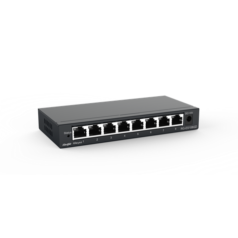 Ruijie Reyee RG-ES108GD – 8-portno neupravljano Gigabit stikalo – dodatna slika 2 Ruijie Reyee RG-ES108GD – 8-portno neupravljano Gigabit stikalo – dodatna slika 2