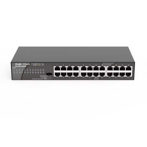 Ruijie Reyee RG-ES124GD – 24-portno neupravljano Gigabit stikalo – dodatna slika 1 Ruijie Reyee RG-ES124GD – 24-portno neupravljano Gigabit stikalo – dodatna slika 1