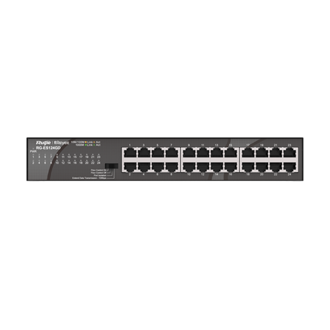 Ruijie Reyee Switch RG-ES124GD Ruijie Reyee RG-ES124GD – 24-portno neupravljano Gigabit stikalo