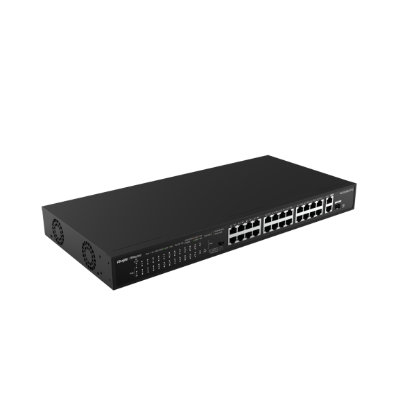 Ruijie Reyee RG-ES126S-LP-V2 – 24-portno PoE stikalo, 180 W – dodatna slika 2 Ruijie Reyee RG-ES126S-LP-V2 – 24-portno PoE stikalo, 180 W – dodatna slika 2