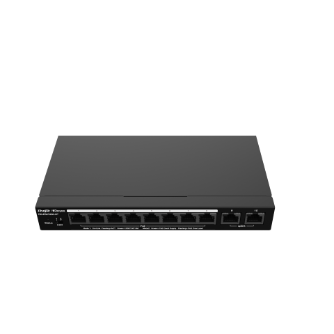 Ruijie Reyee RG-ES210GC-LP – 10-portno Gigabit Smart PoE+ stikalo, 70 W
