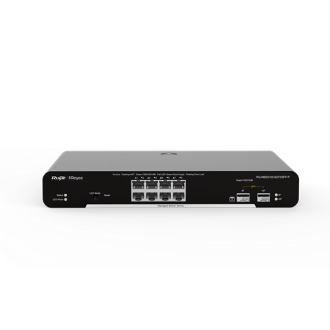 Ruijie Reyee RG-NBS3100-8GT2SFP-P – upravljano Layer 2 stikalo s PoE+ – dodatna slika 1 Ruijie Reyee RG-NBS3100-8GT2SFP-P – upravljano Layer 2 stikalo s PoE+ – dodatna slika 1
