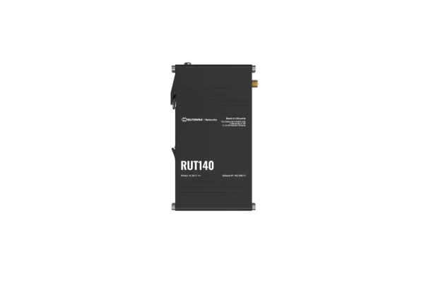 Teltonika industrial Ethernet router RUT140 Teltonika RUT140 – industrijski Ethernet usmerjevalnik z Wi‑Fi 4 in DIN montažo