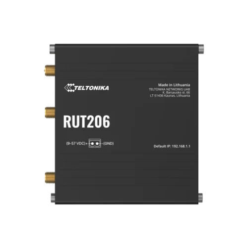 Teltonika industrial 4G router RUT206 Teltonika RUT206 – industrijski 4G Cat 4 usmerjevalnik z RS232/RS485