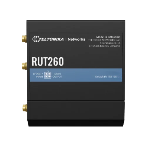 Teltonika industrial LTE CAT6 cellular router RUT260 Teltonika RUT260 – industrijski LTE Cat 6 usmerjevalnik z WAN failover