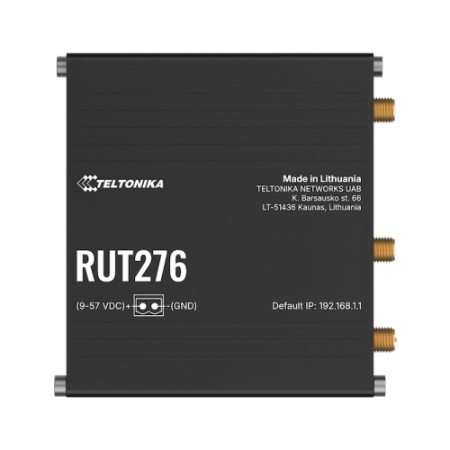 Teltonika Redcap 5G Router RUT276 Teltonika RUT276 – industrijski RedCap 5G usmerjevalnik z RS232/RS485