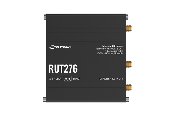 Teltonika RUT276 – industrijski RedCap 5G usmerjevalnik z RS232/RS485