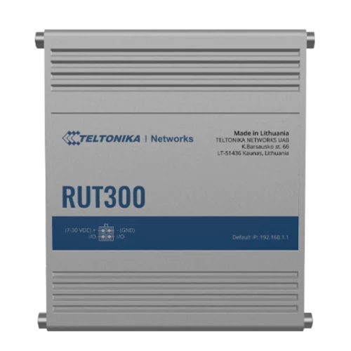 Teltonika industrial Ethernet router RUT300 Teltonika RUT300 – industrijski Fast Ethernet usmerjevalnik