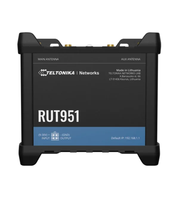 Teltonika industrial cellular router RUT951 Teltonika RUT951 – industrijski Dual SIM mobilni usmerjevalnik z Wi‑Fi