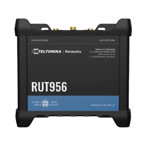Teltonika industrial cellular router RUT956 Teltonika RUT956 – industrijski mobilni usmerjevalnik z GNSS