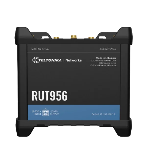 Teltonika industrial cellular router RUT956 Teltonika RUT956 – industrijski mobilni usmerjevalnik z GNSS