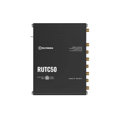 Teltonika industrial 5G router RUTC50 Teltonika RUTC50 – industrijski 5G usmerjevalnik z Wi‑Fi 6