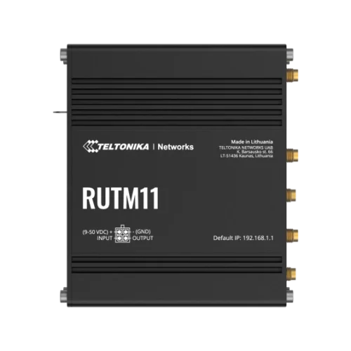 Teltonika industrial 4G LTE CAT6 Router RUTM11 Teltonika RUTM11 – industrijski LTE Cat 6 usmerjevalnik z Dual SIM