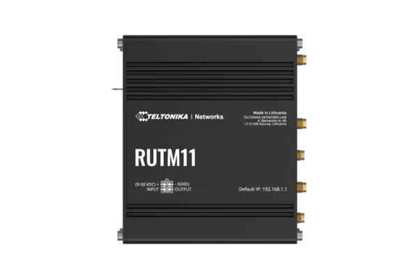 Teltonika industrial 4G LTE CAT6 Router RUTM11 Teltonika RUTM11 – industrijski LTE Cat 6 usmerjevalnik z Dual SIM