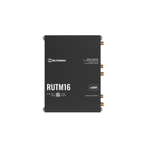 Teltonika CAT 6 LTE router RUTM16 Teltonika RUTM16 – globalni LTE Cat 6 usmerjevalnik z eSIM