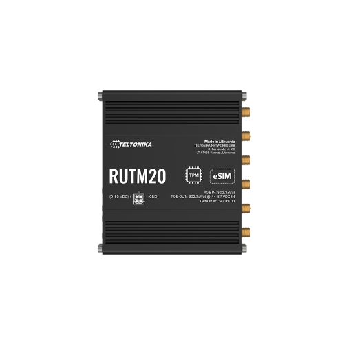 Teltonika compact 5G router RUTM20 Teltonika RUTM20 – kompaktni globalni 5G usmerjevalnik s PoE in eSIM