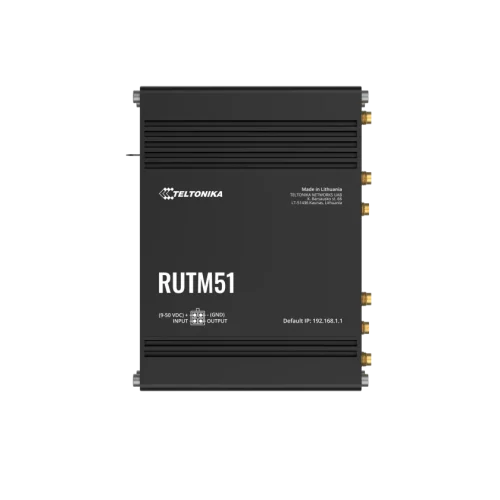 Teltonika industrial 5G Router RUTM51 Teltonika RUTM51 – industrijski dual-SIM 5G usmerjevalnik