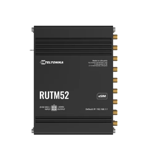 Teltonika industrial dual 5G router RUTM52 Teltonika RUTM52 – industrijski Dual 5G Multi-WAN usmerjevalnik