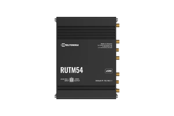 Teltonika RUTM54 – 5G Dual SIM/eSIM usmerjevalnik s 5× Gigabit Ethernet