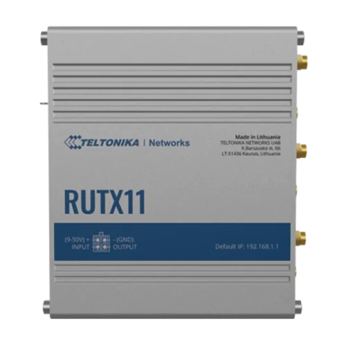 Teltonika industrial cellular router RUTX11 Teltonika RUTX11 – LTE Cat 6 industrijski usmerjevalnik